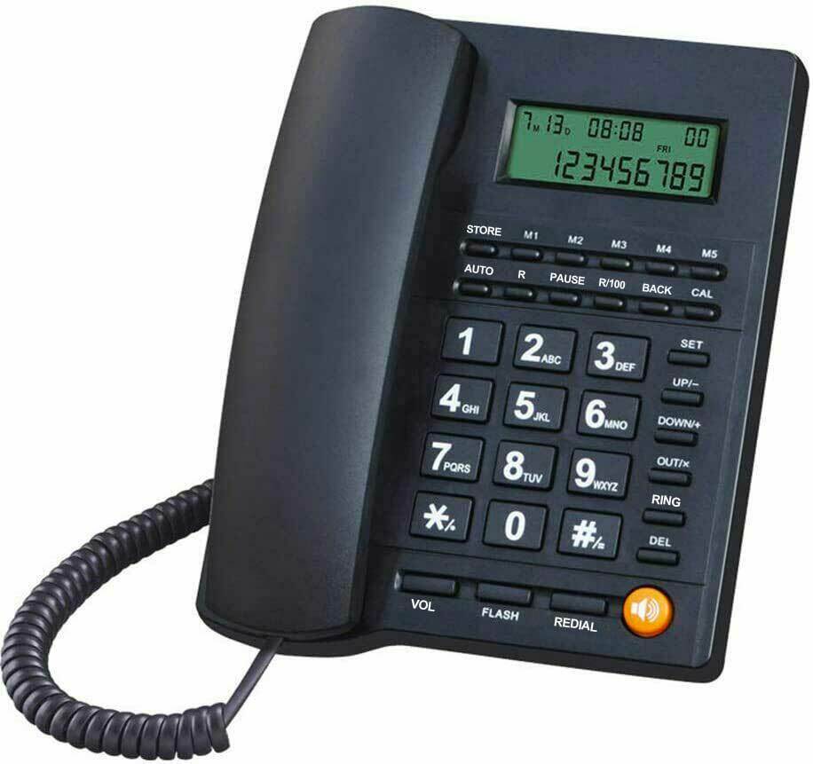 TELEFONO FISSO 10 NUMERI FUNZIONI MUTO/NON
DISTURBARE/SVEGLIA AH76446