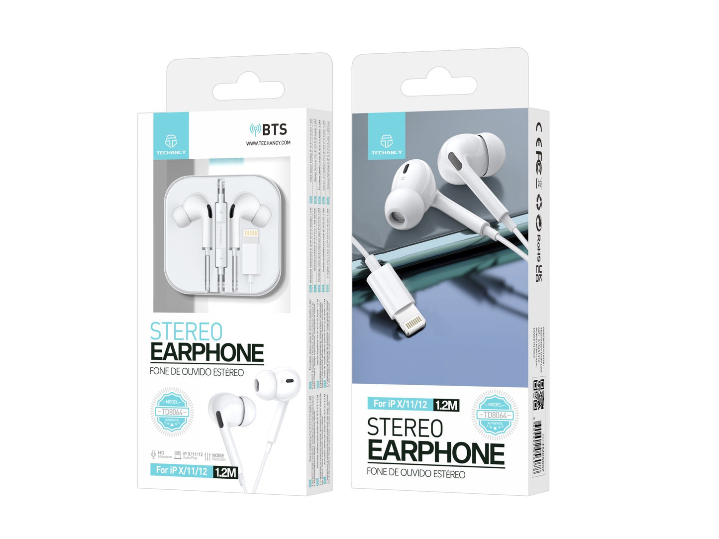 Auricolari Box Lightning Bts Bianco
