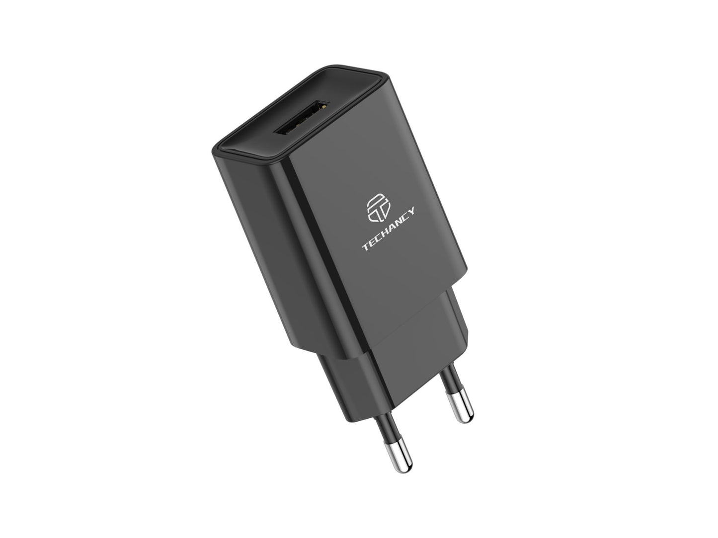 Caricatore da parete Usb per smartphone e tablet 1Usb 1M 2.4A Nero