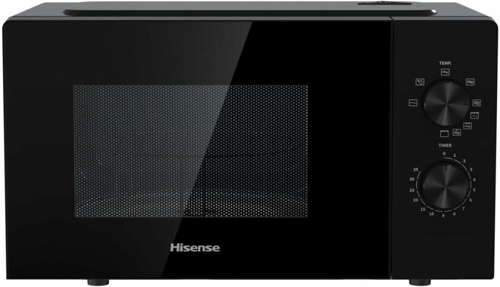 Hisense H20MOBP1G Microonde con Grill, Capacità 20L, 700W di potenza, 900W con Grill, 5 livelli, timer 30 min