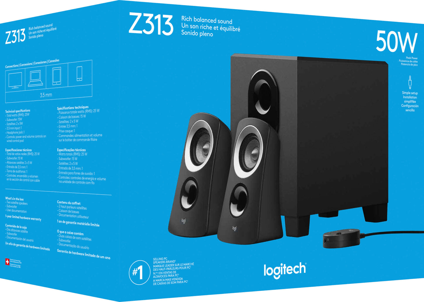 CASSE  LOGITECH SYSTEM Z313