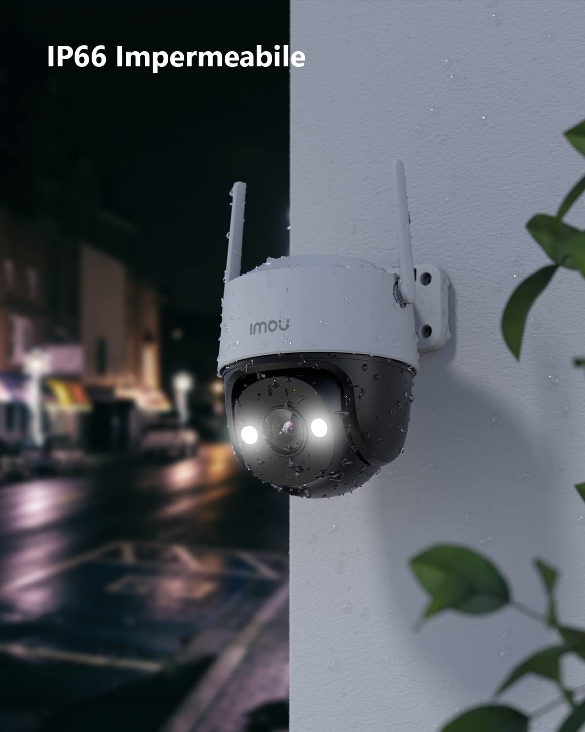 Imou 2K Telecamera Wi-Fi Esterno Visione Notturna a Colori, 3MP
Telecamera WiFi 360° IP66, Rilevamento Umano, Tracciamento Intelligente,
2,4Ghz