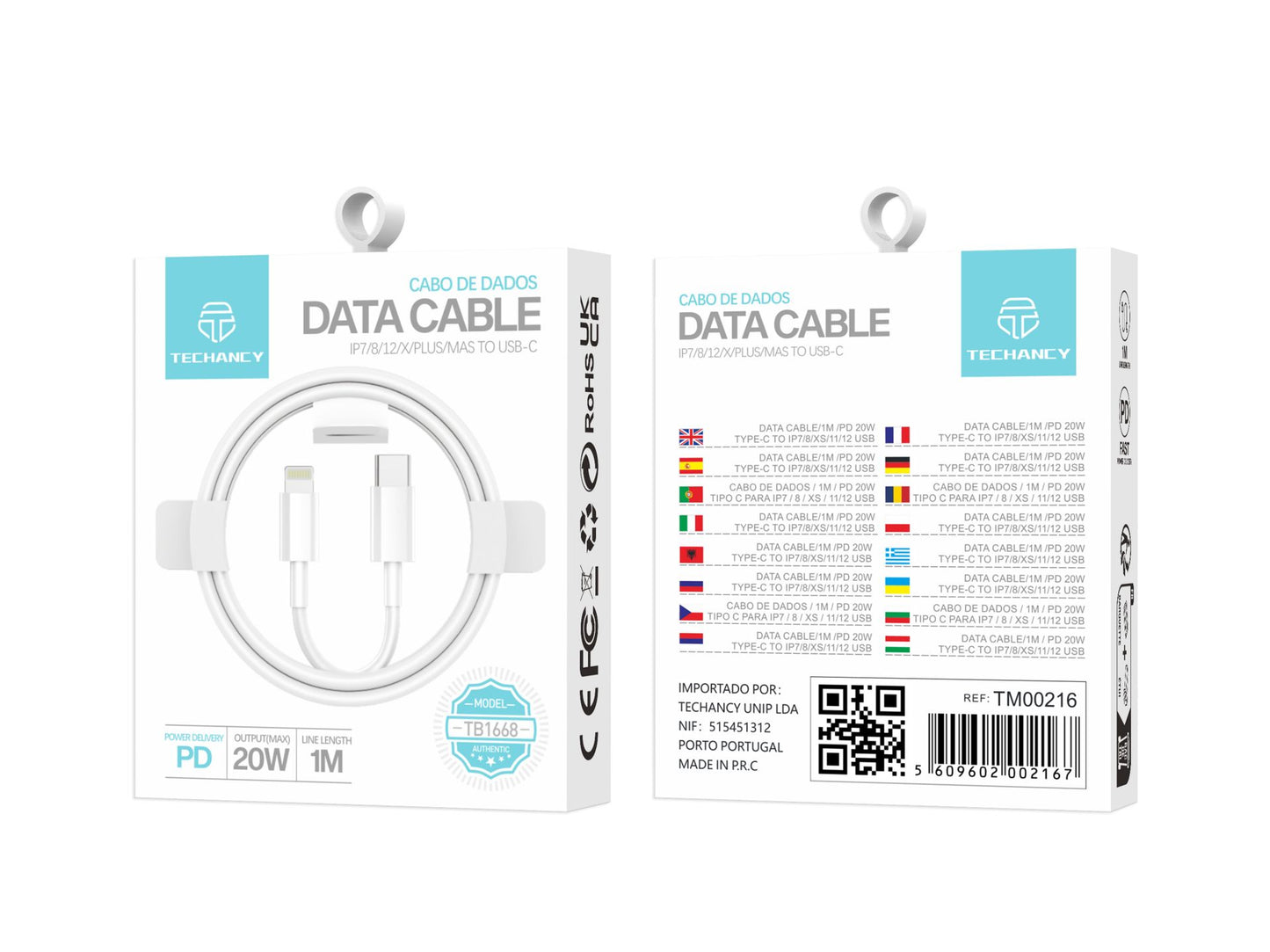 CAVO TYPE-C IPHONE 20W 1M
