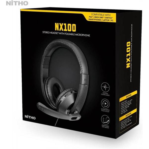 CUFFIE NITHO NX100 GAMING CON MICROFONO CON FILO JACK
