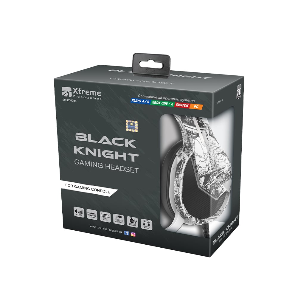 XTREME KNIGHT HEADPHONE3.5MM CONNET. PER CONSOLE