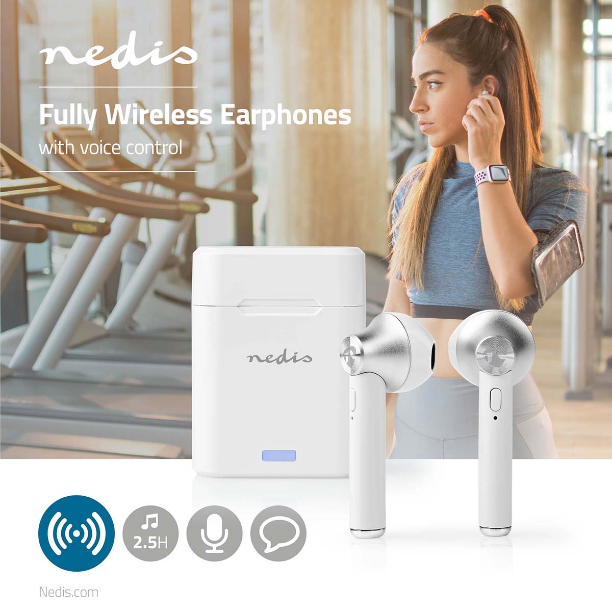 NEDIS AURICOLARI BLUETOOTH 3052WT