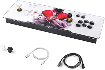 Macchina arcade DX 2 Plus con 9.800 giochi arcade i più ricordati, include 2 joystick e 6 pulsanti di gioco arcade per ogni giocatore,