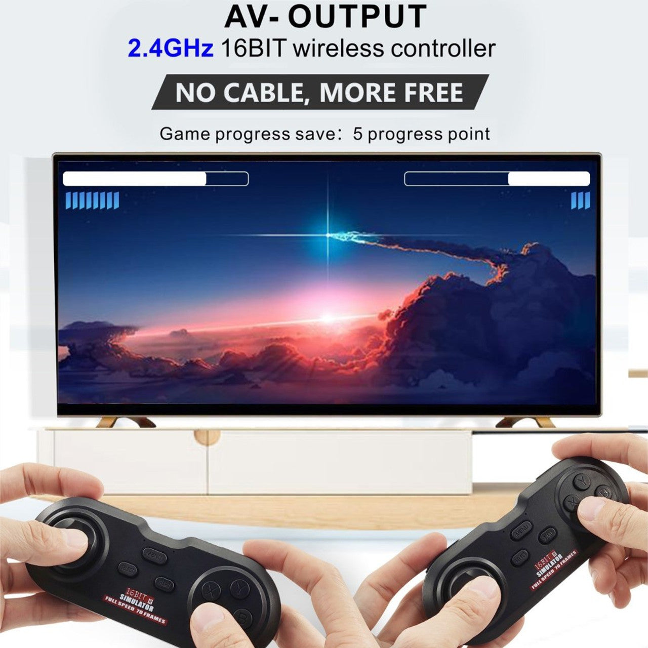 Console retrò SG800, Megadrive wireless, Include connessione HDMI, 688 Giochi