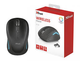TRUST MOUSE WIRELESS MEDIUM YVI FX BLACK 22333