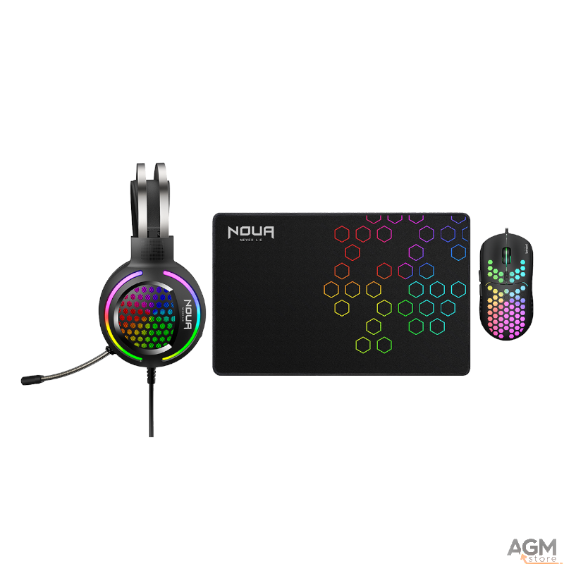KIT GAMING NOUA URANUS 3IN1 CUFFIE E MOUSE 7200DPI
RGB+TAPPETIN