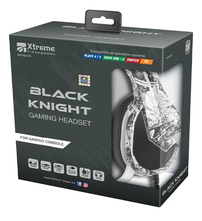 XTREME KNIGHT HEADPHONE3.5MM CONNET. PER CONSOLE