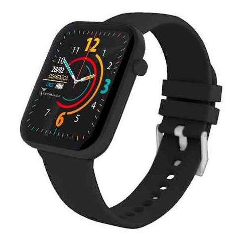TECHMADE SMARTWATCH CON FRAME IN
ALLUMIINIO 1.68" NERO