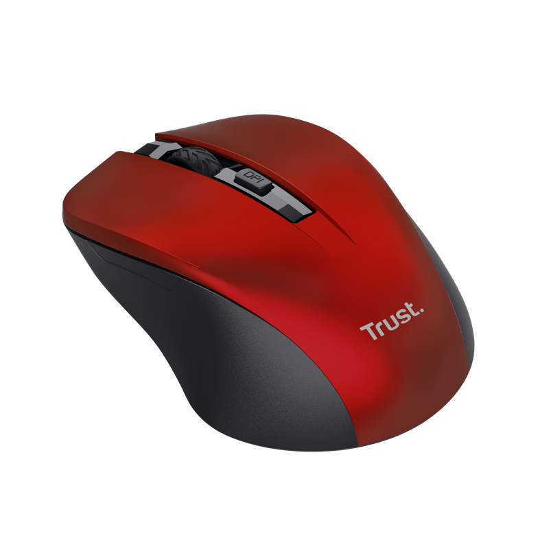 MOUSE TRUST MYDO SILENT WIRELESS RED