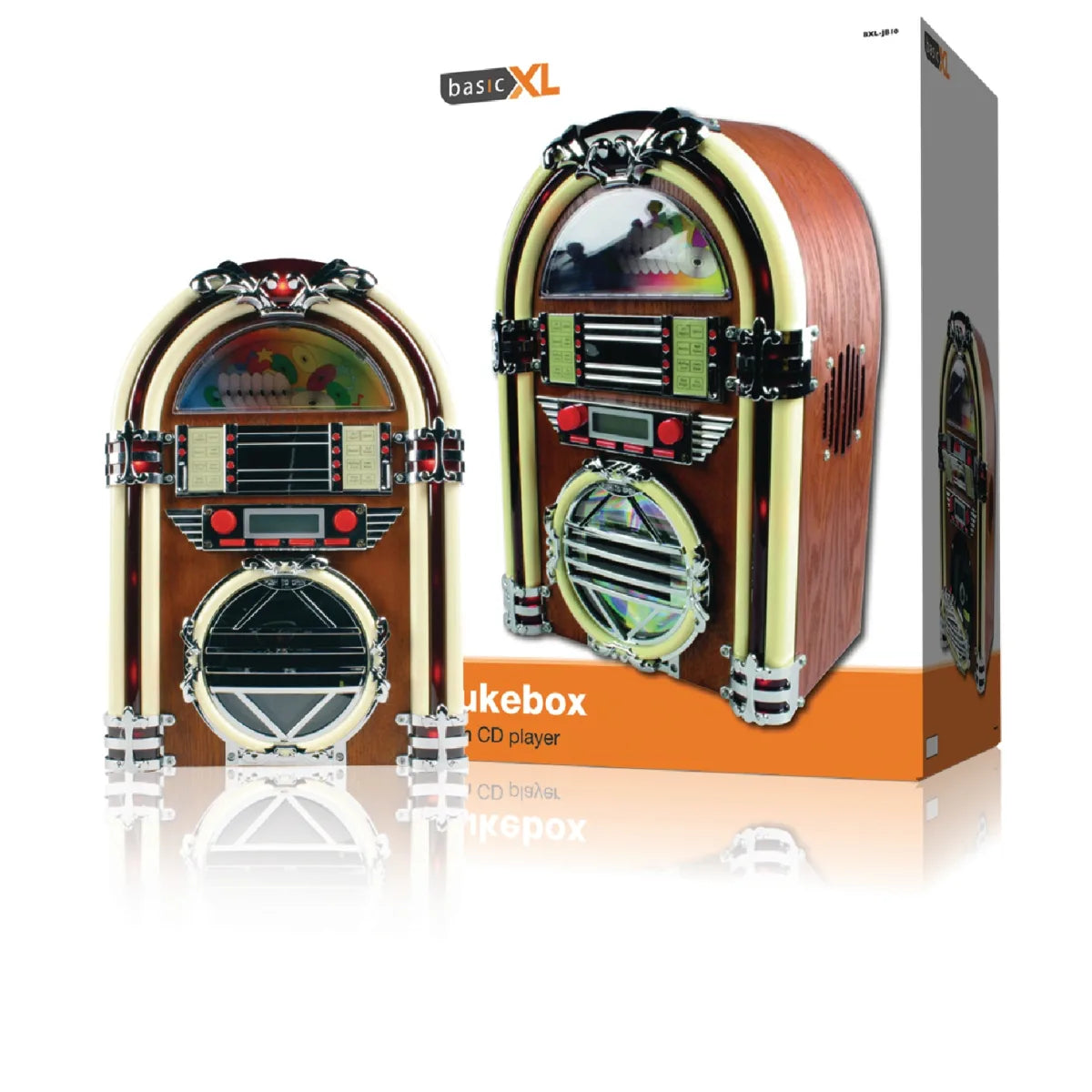 Jukebox BASICXL Sistema Audio BXL-JB10 Lettore CD Radio FM / AM