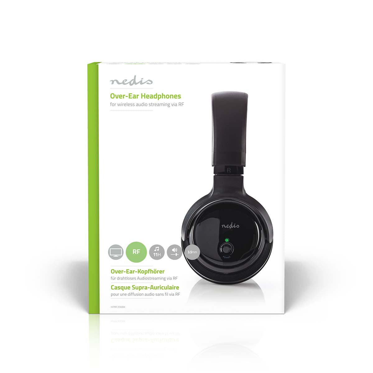 Nedis Cuffie wireless | Radiofrequenza
(RF) | Cuffie a padiglione chiuso | Nero