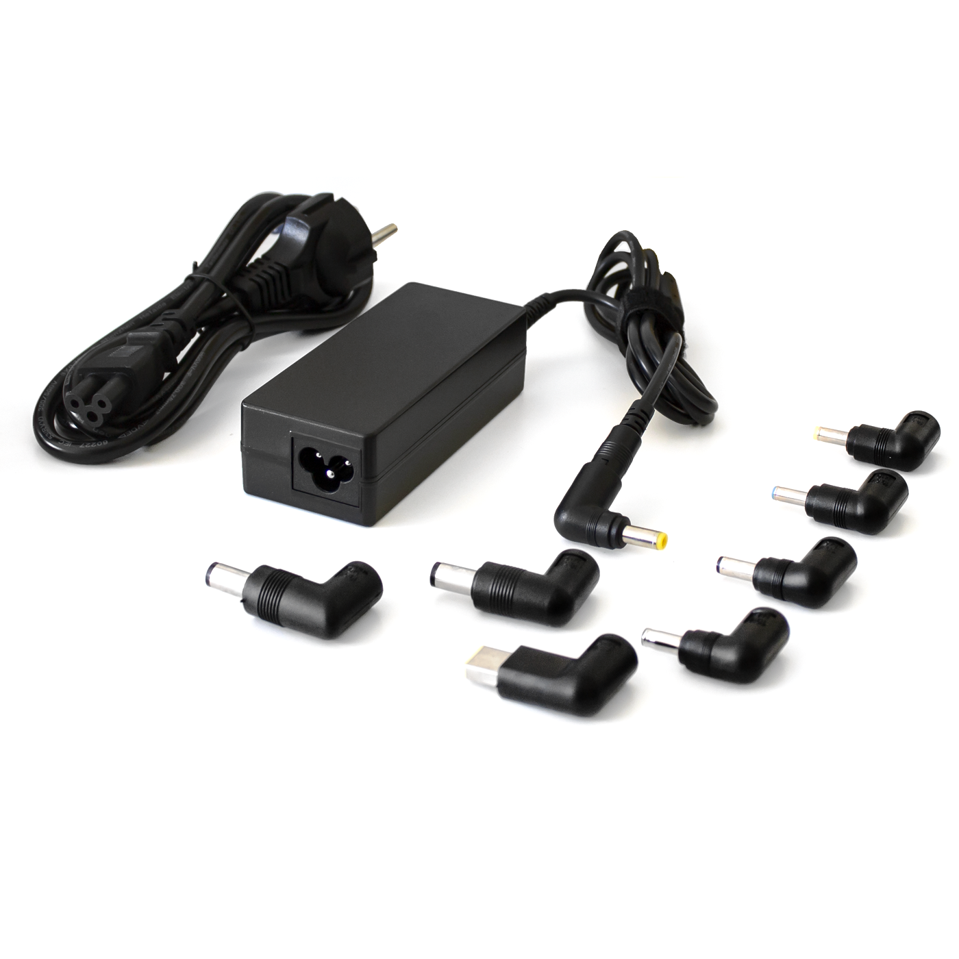ALIMENTATORE UNIVERSALE NOTEBOOK TECHMADE 65W AFUA06 CON 8 CONNETTORI