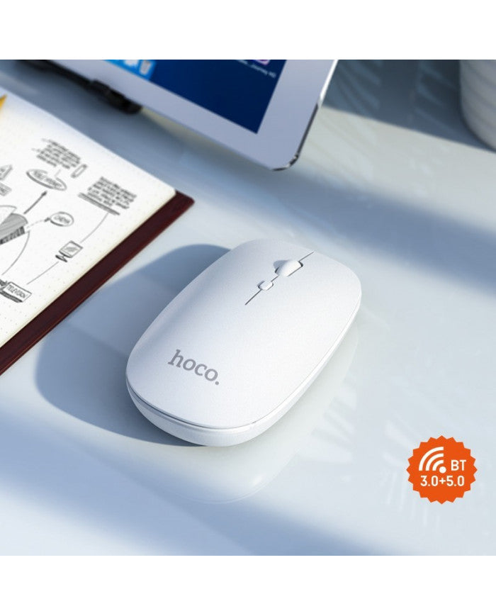 MOUSE WIRELESS BLUETOOTH HOCO GM15
BIANCO