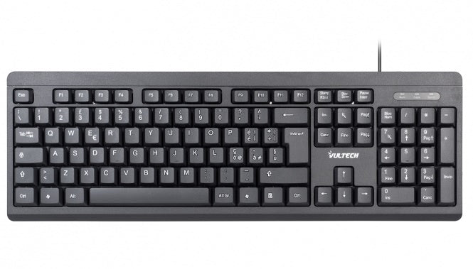 TASTIERA USB 2.0 105 TASTI VULTECH+T NUM