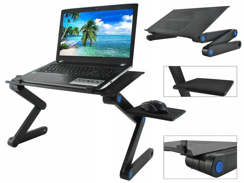TAVOLINO PER NOTEBOOK PER LETTO, DIVANO ECC. RICHIUDIBILE