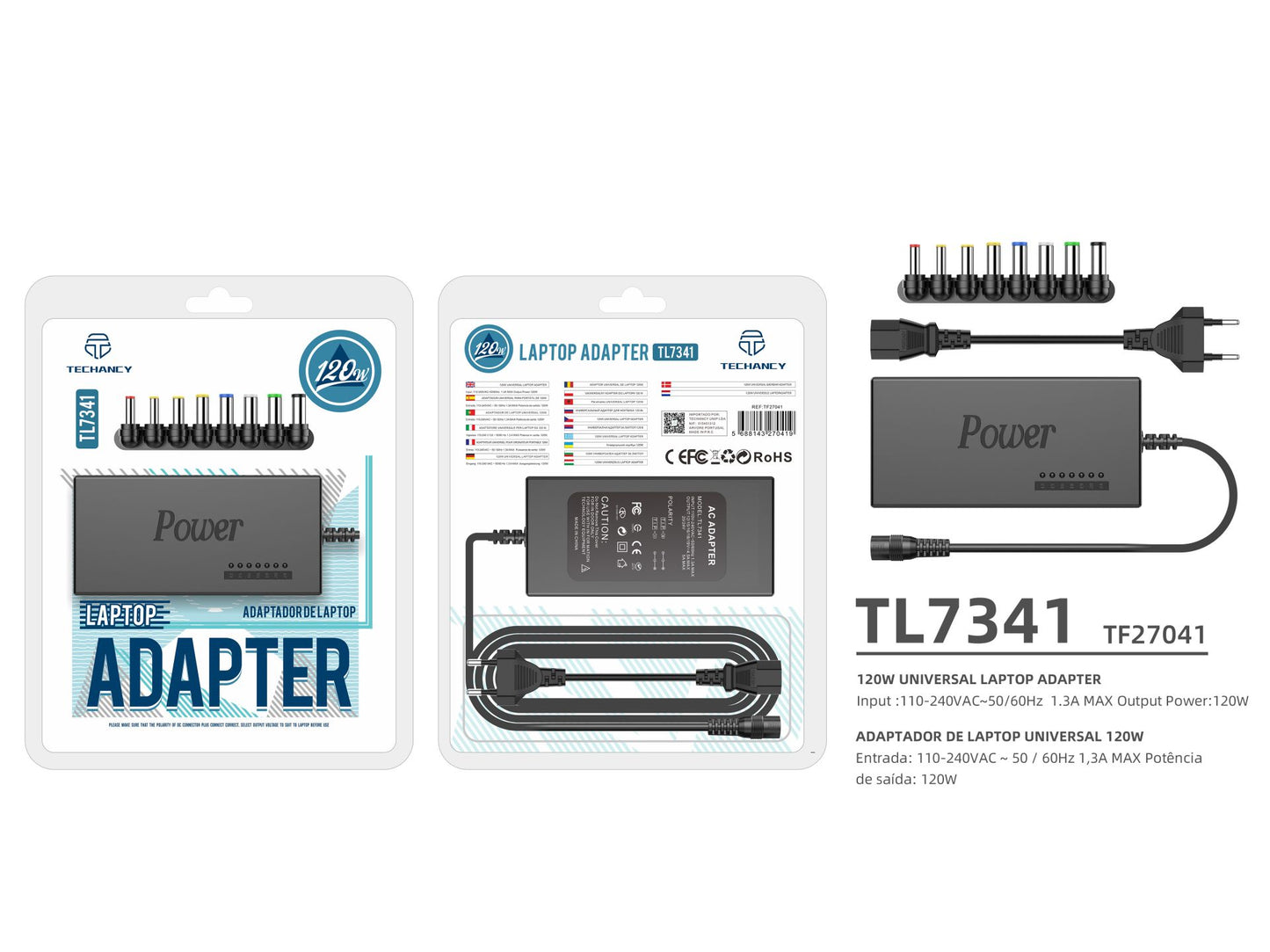 CARICABATTERIE PER COMPUTER 120W