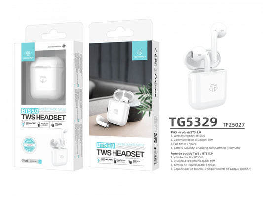 Cuffie Bluetooth Tws bianco di alto profilo