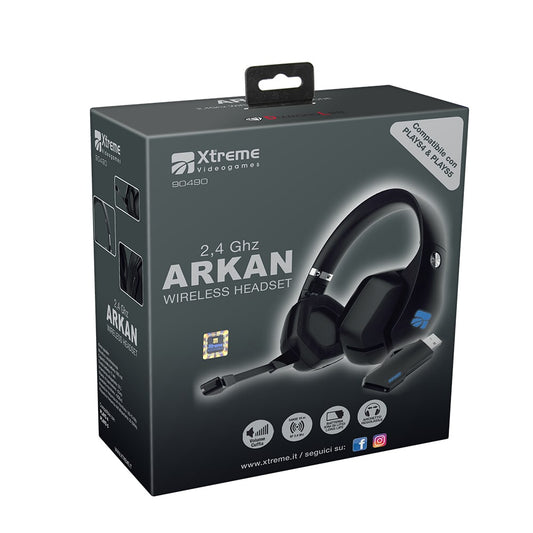 XTREME CUFFIA WIRELESS GAMING ARKAN PS4-PS5