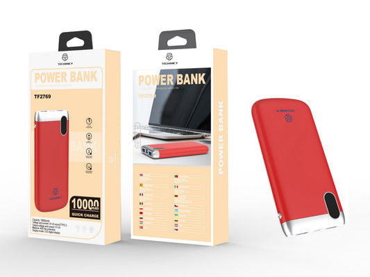 Powerbank 10000 Mah 2A 2Usb
Rosso