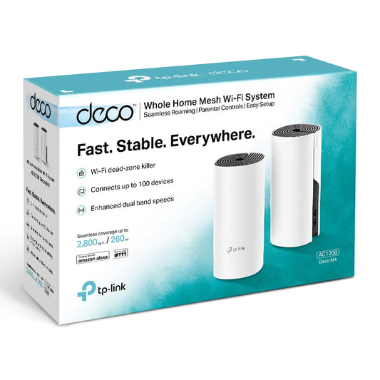 SISTEMA MESH TP-LINK KIT 2PZ DECO E4 (2-PACK) WIFI AC1200