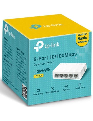 SWITCH TP LINK 5 PORTE 10/100 basic