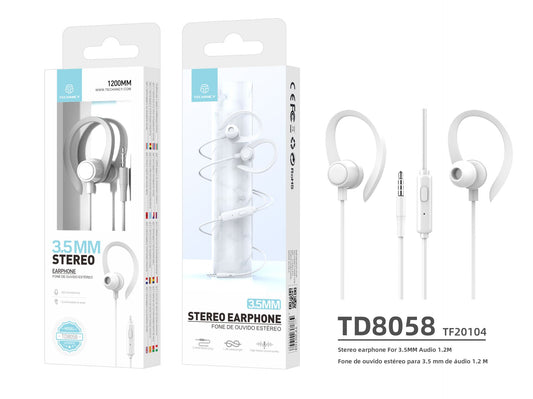 Auricolari cuffie stereo per audio da 3.5 mm 1.2 M