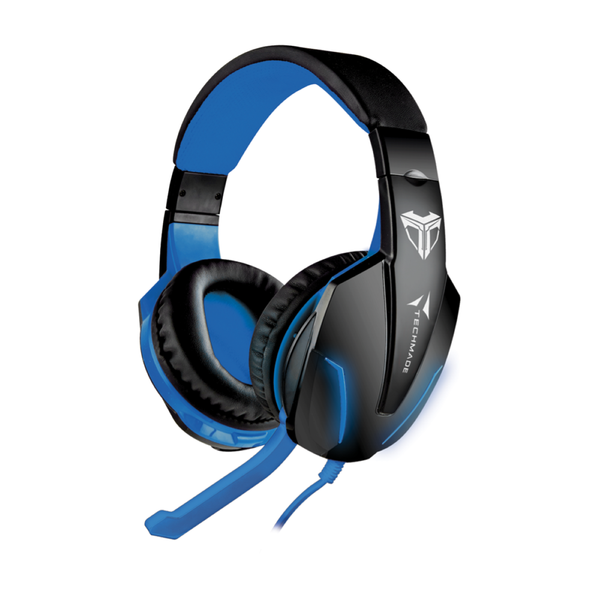 CUFFIE GAMING COMPATIBILI PER PS4/PC/NINTENDO TECHMADE GAMING BLUE