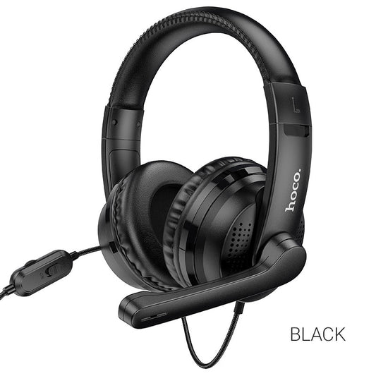 Hoco cuffia gaming W103 con microfono magic tour black