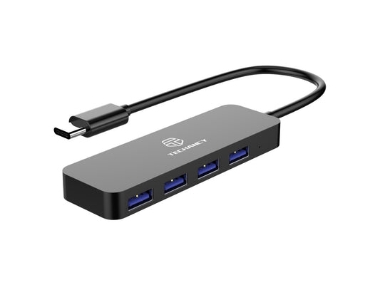 Hub USB 3.0 di tipo C 4 porte
nero