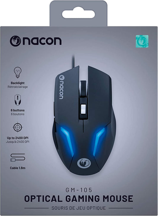 Nacon Mouse Ottico Gaming GM-105 Blu