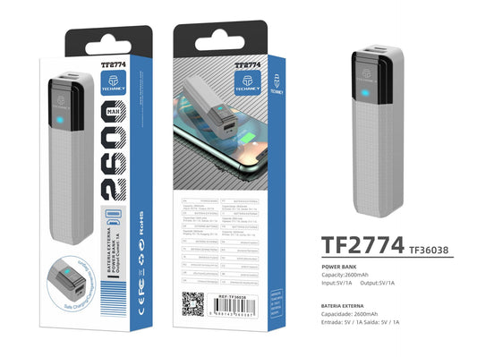 POWER BANK  2600  TECHANCY TF2774