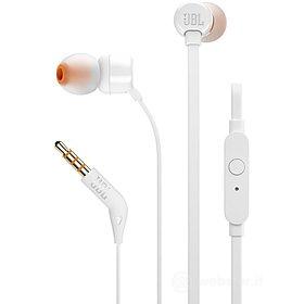 AURICOLARI CON MICROFONO JBL BASS BIANCHE Auricolari JBL T110