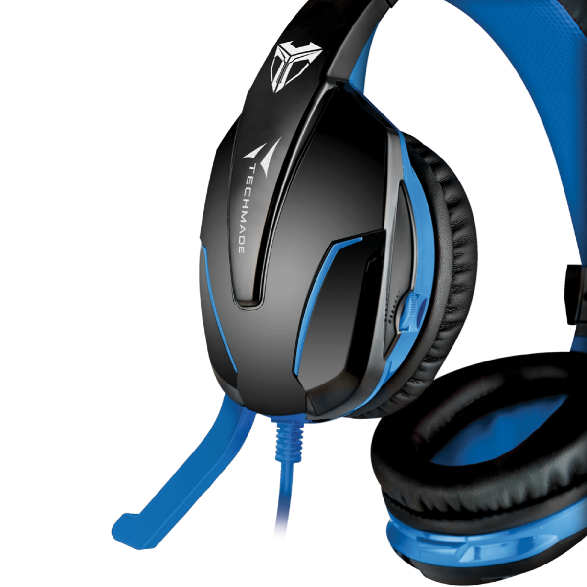 CUFFIE GAMING COMPATIBILI PER PS4/PC/NINTENDO TECHMADE GAMING BLUE