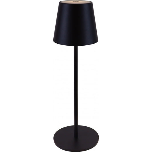 LAMPADA DA TAVOLO  MAJESTICK RICARICABILE SENZA FILO NERO 37cm