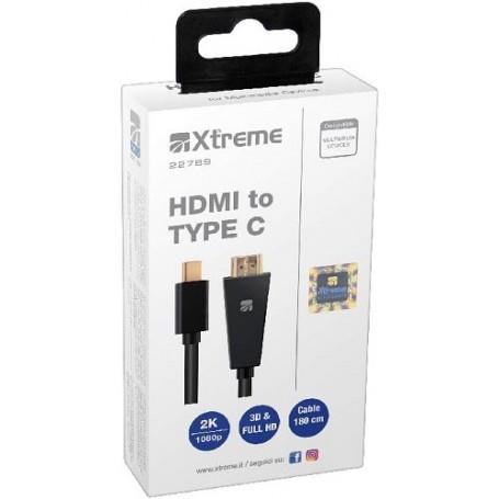EXTREME CAVO HDMI/USB TYPE-C 2 M