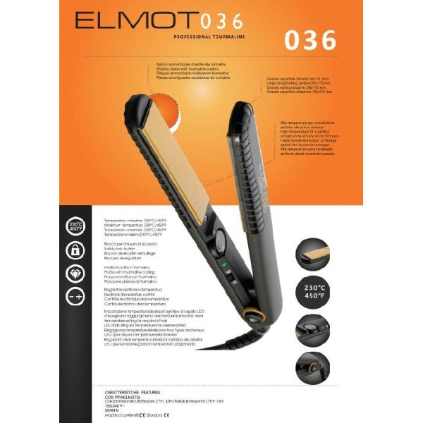 PIASTRA  ELMOT NERO 43W