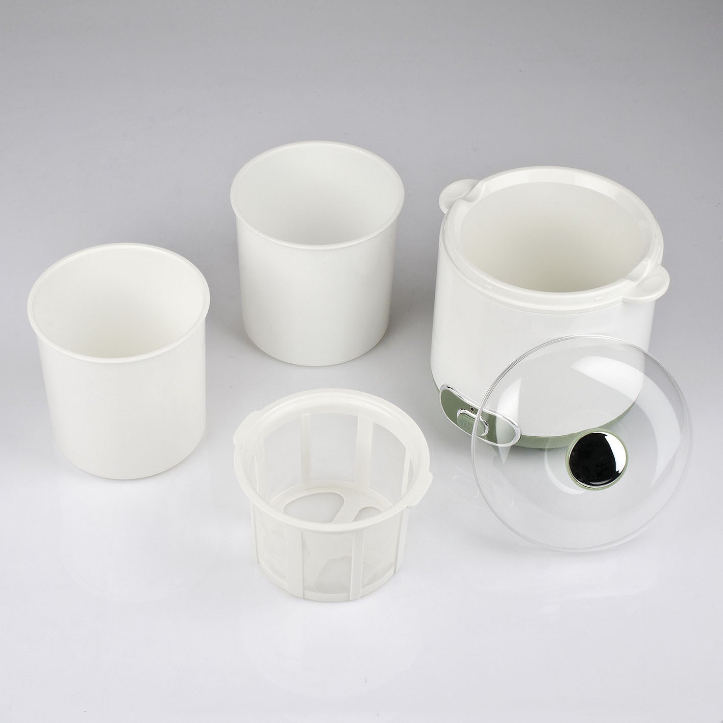 GIRMI Yogurtiera 1.5L con accessori per yogurt greco