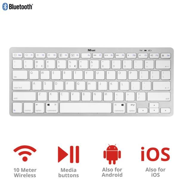 TASTIERA TRUST Bluetooth Wireless Keyboard