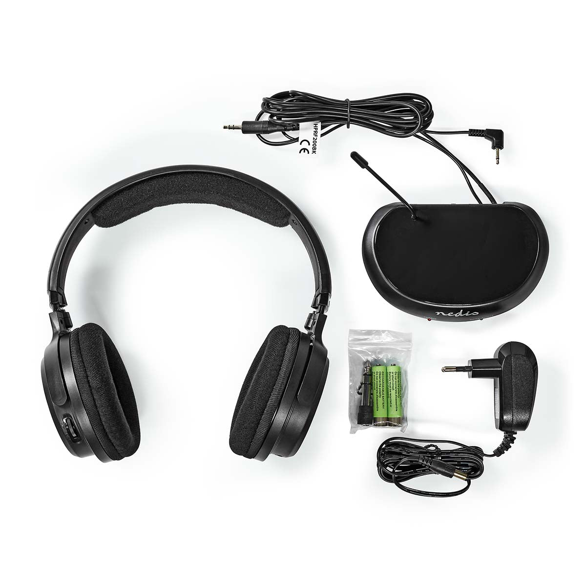 Nedis Cuffie wireless | Radiofrequenza
(RF) | Cuffie a padiglione chiuso | Nero