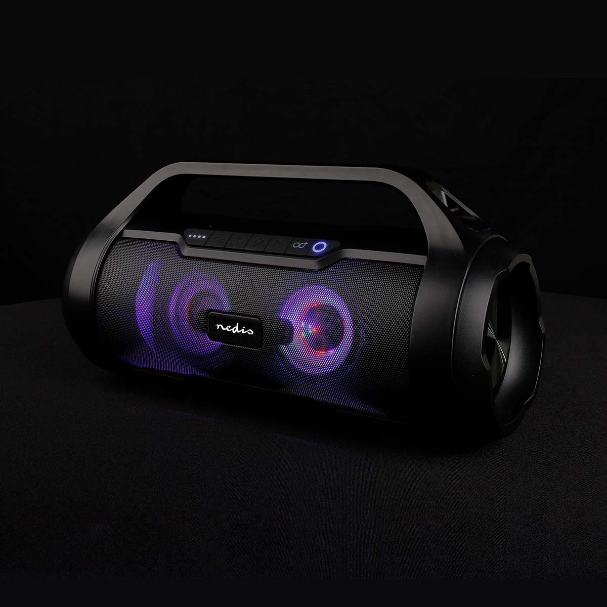 Cassa audio Portatile per Feste | 6 Ore
di Autonomia | Bluetooth | TWS | Luci per feste | Nero