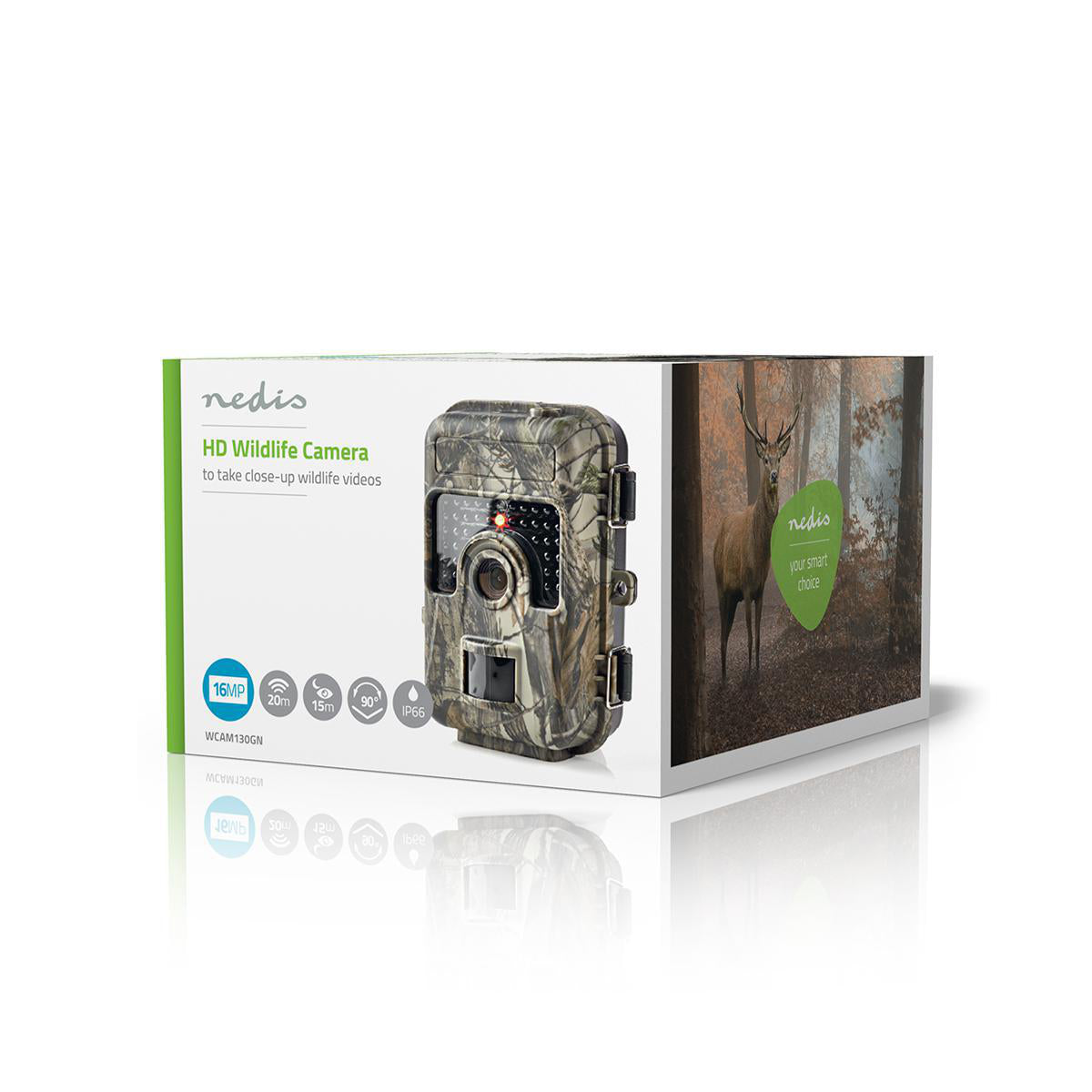 FOTOTRAPPOLA Nedis Fotocamera HD per Foto
Naturalistiche | 16 MP | CMOS da 3 MP