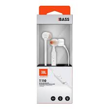 AURICOLARI CON MICROFONO JBL BASS BIANCHE Auricolari JBL T110