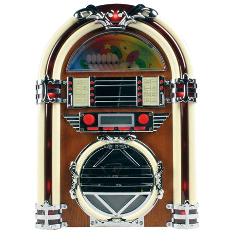 Jukebox BASICXL Sistema Audio BXL-JB10 Lettore CD Radio FM / AM