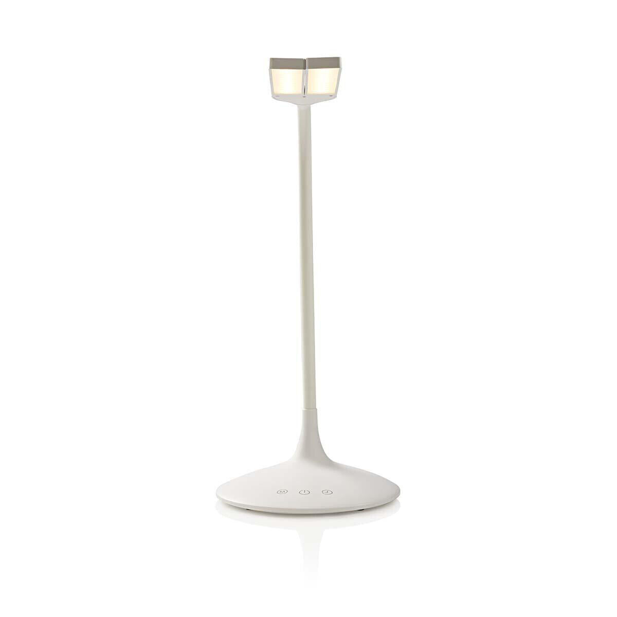 LAMPADA DA TAVOLO NEDIS REGOLABILE LED Controllo a sfioramento | 3 modalità di illuminazione | Batteria ricaricabile | 280 lm