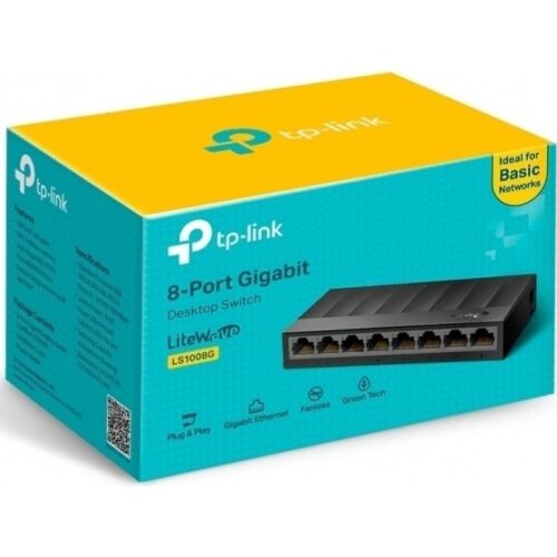 SWITCH  TP-LINK LS1008G GIGABIT 8 PORTE